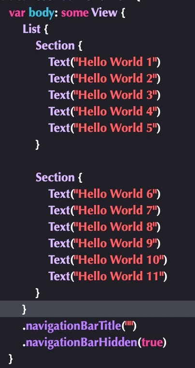 List
