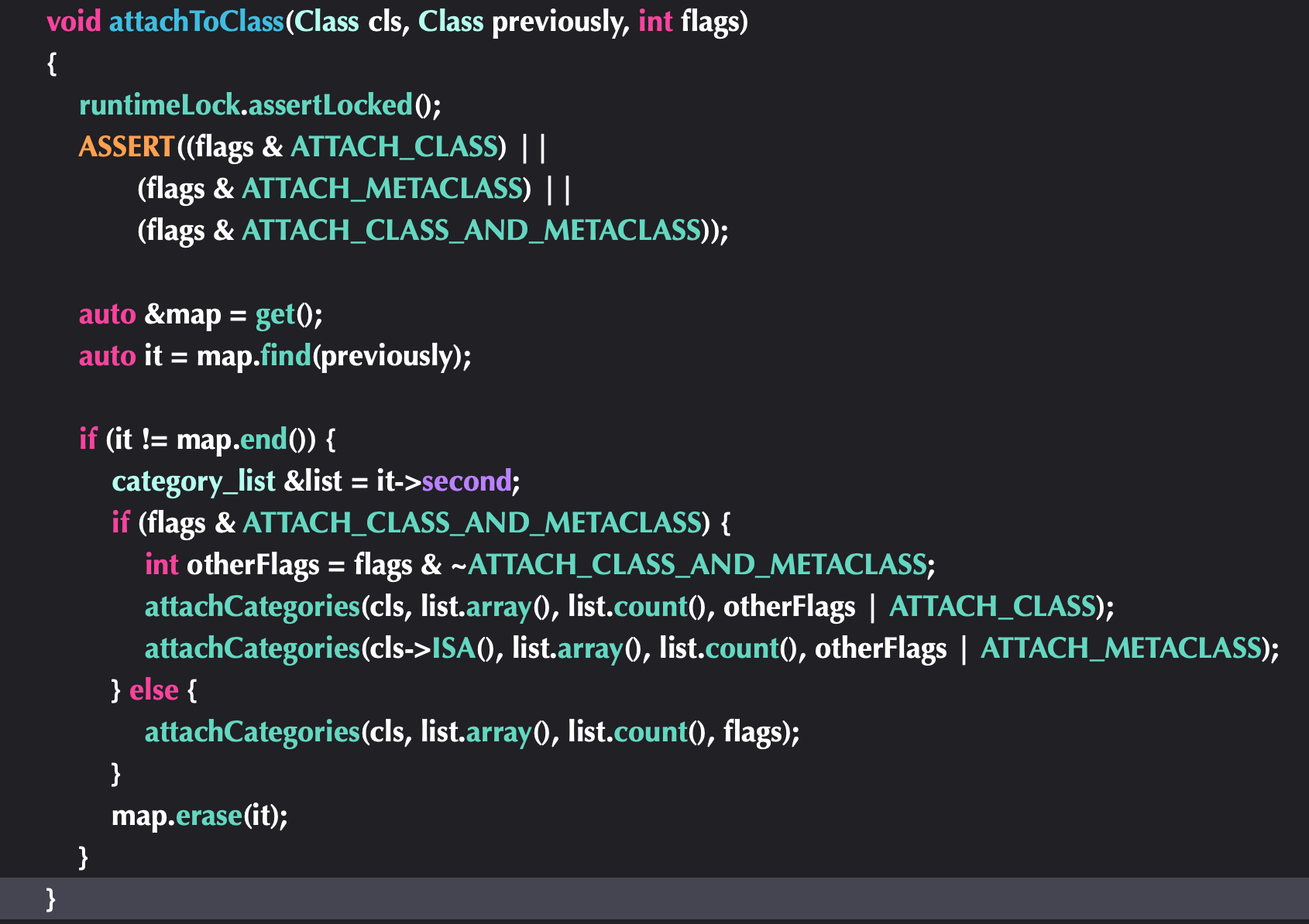 attachToClass