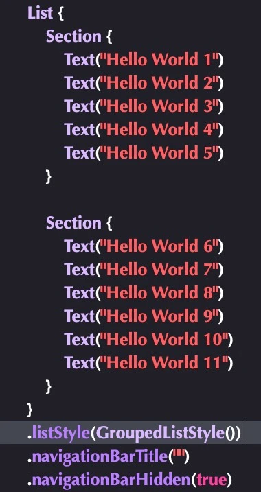 List