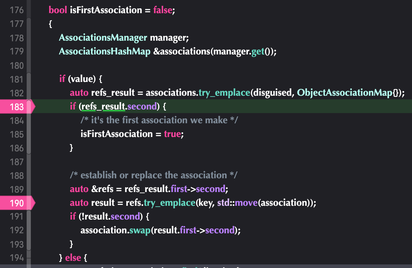 AssociationsHashMap